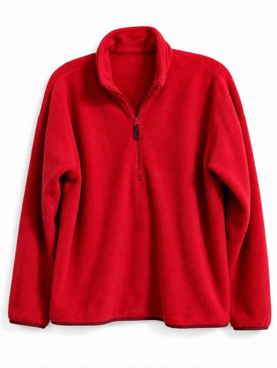 Helly Hansen Tops - Helly Hansen Women’s XL Red 1/4 Zip Fleece Pullover Jacket Long Sleeve